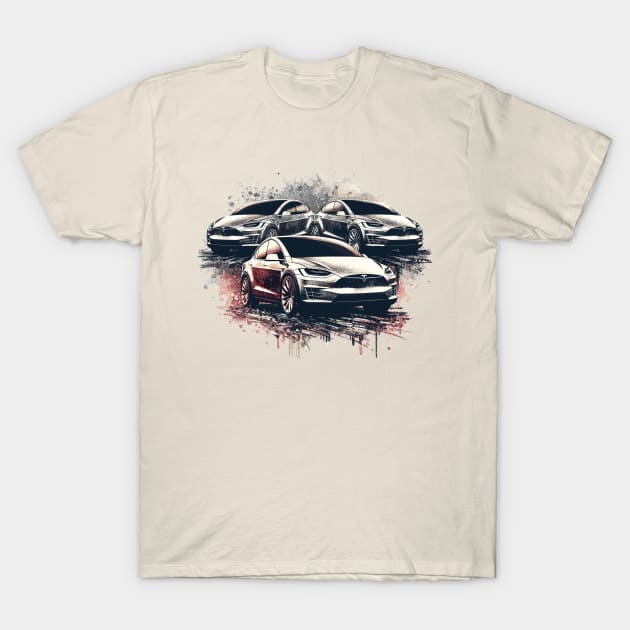 Tesla Model X T-Shirt by Vehicles-Art